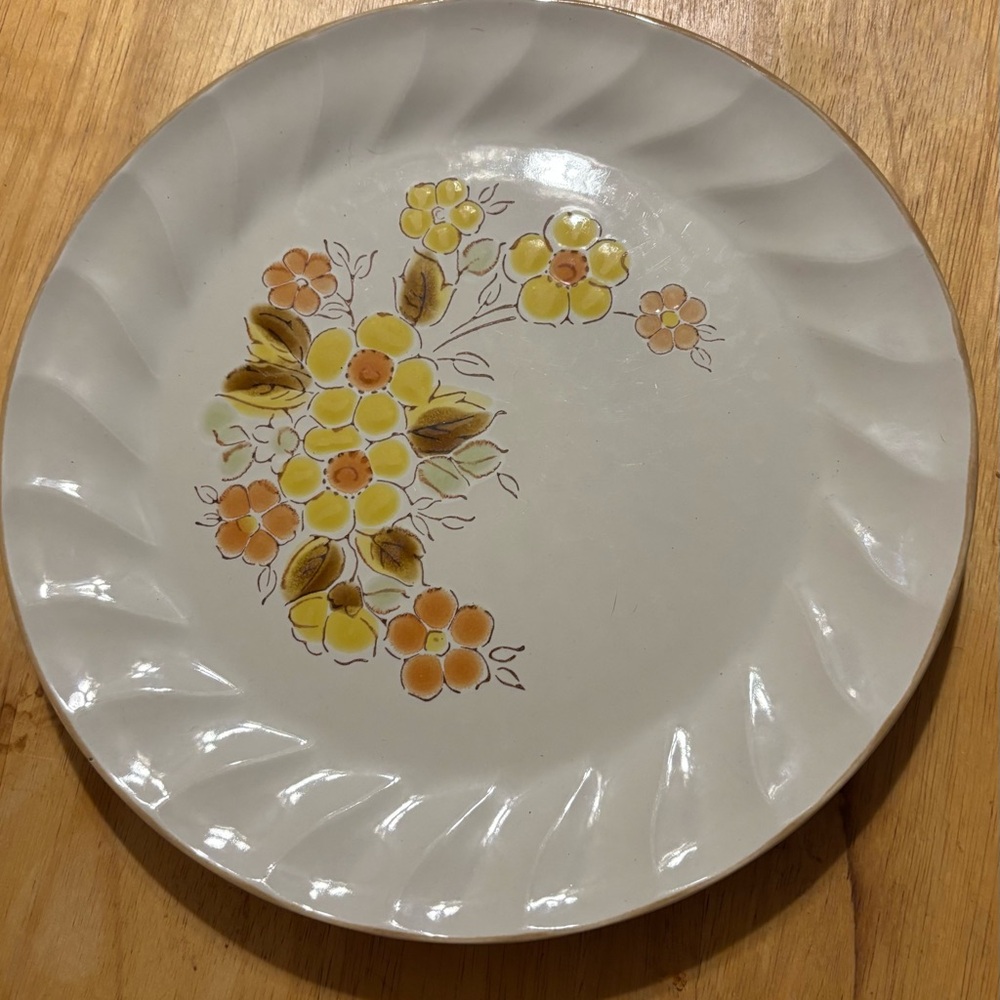 Stoneware Cornbread Plate